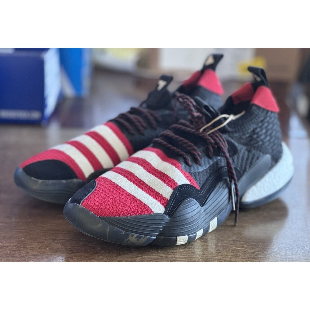 Men 9 / Women 10 Adidas Trae Young 2 Chinese New Year Meilin Red Black IF2163